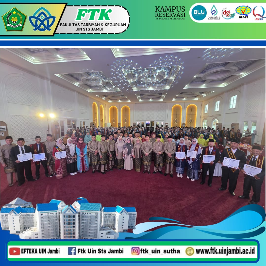 FTK Kukuhkan 1190 Guru Profesional pada Yudisium ke-7 PPG Daljab Batch 1 Tahun 2025