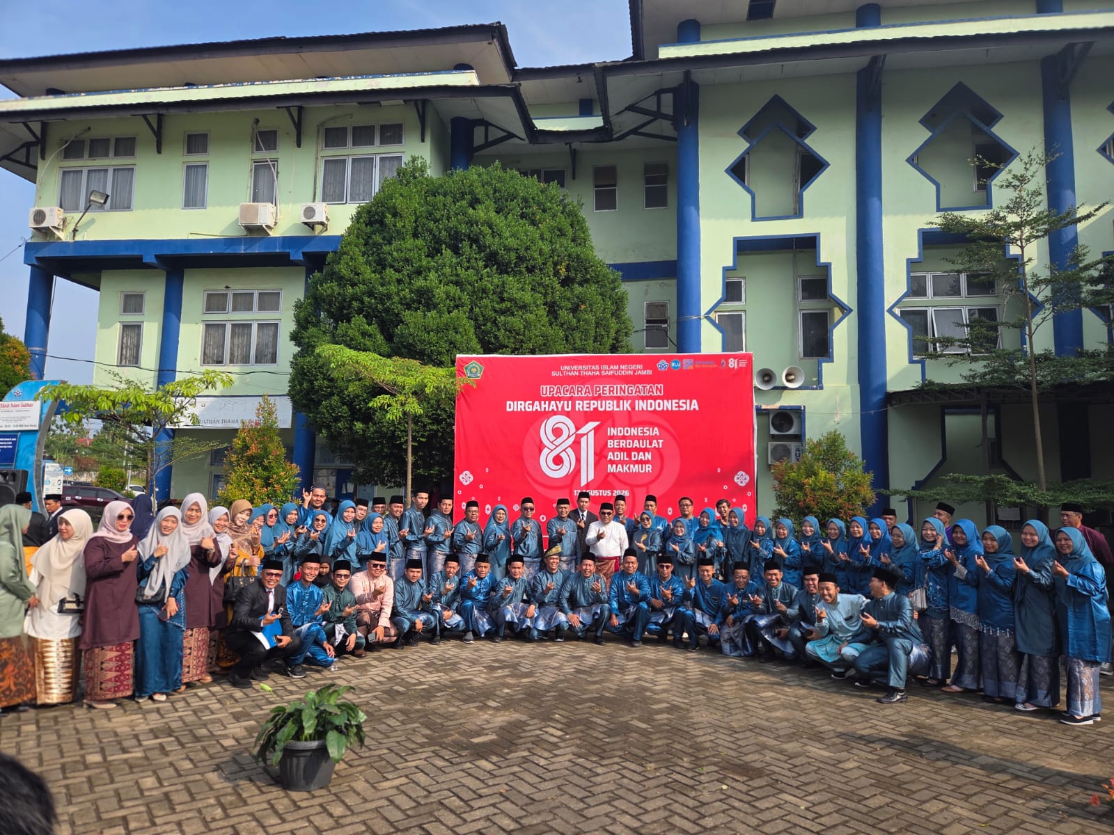 Semangat Kemerdekaan, FTK UIN Jambi Ikuti Upacara HUT RI Ke-81