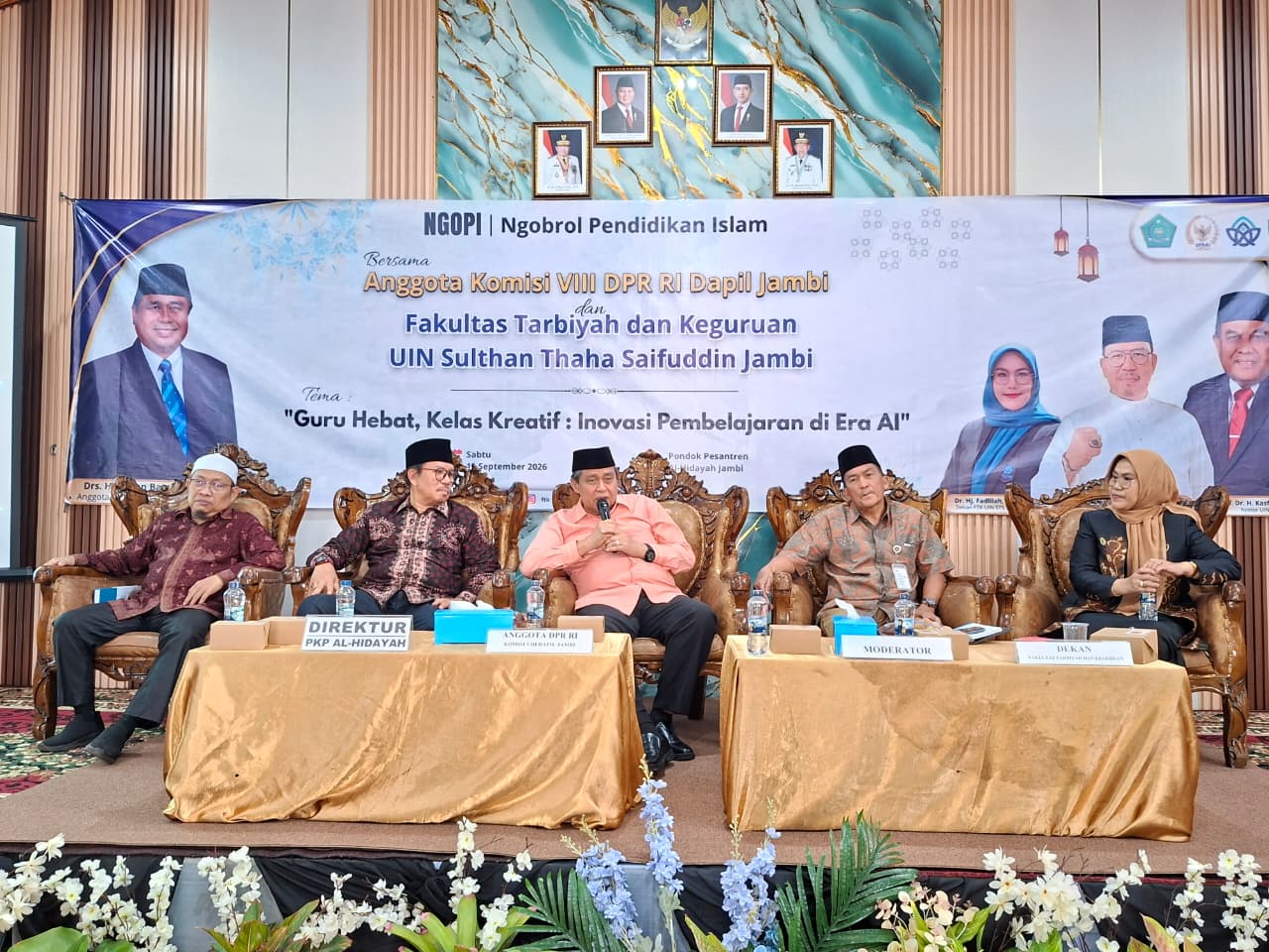 “Guru Hebat, Klas Kreatif”: NGOPI DPR RI dan FTK UIN Jambi Dorong Inovasi Pembelajaran di Era AI